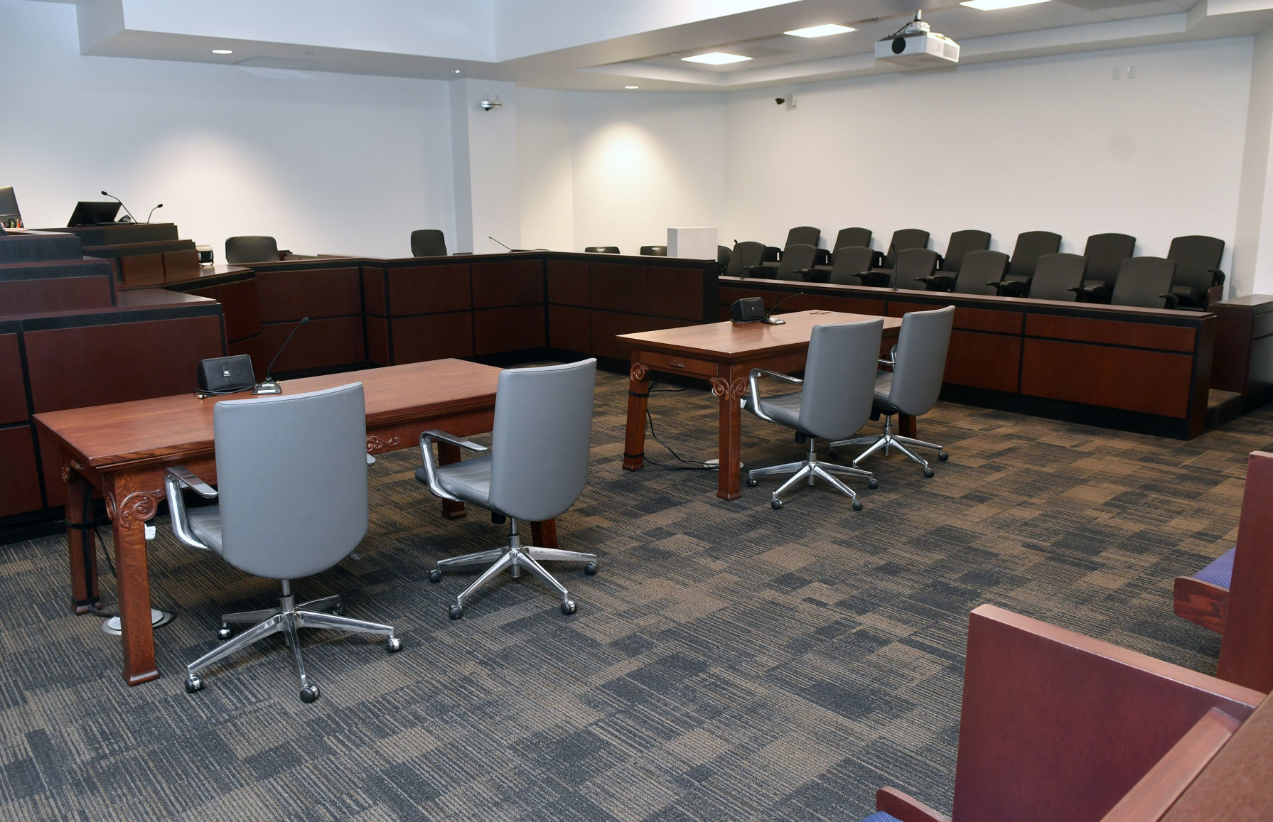 Courtroom at the Rock Island County Justice Center